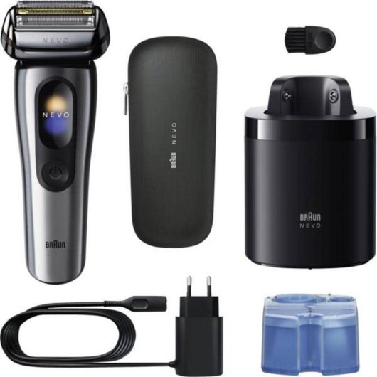 Afeitadora Facial Braun 917667 Inalámbrica 60min Seco y Mojado 5 Láminas Recortador