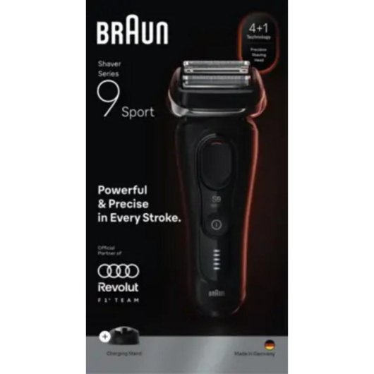 Rasoir Visage Braun Series 9 Sport 9110s Sans Fil 60min Sec et Mouillé Grille