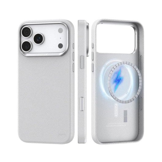 Raptic Urban Nano Hülle Weiß Kompatibel mit MagSafe für iPhone 17 Pro Max