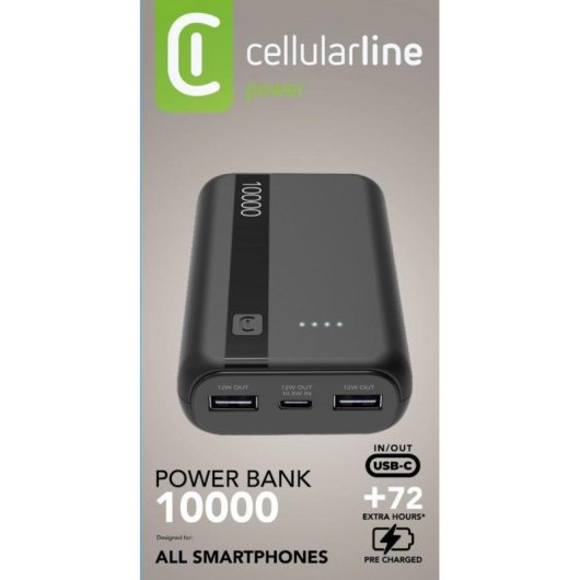 Power Bank Vieta 10000 mAh 12 W Schwarz