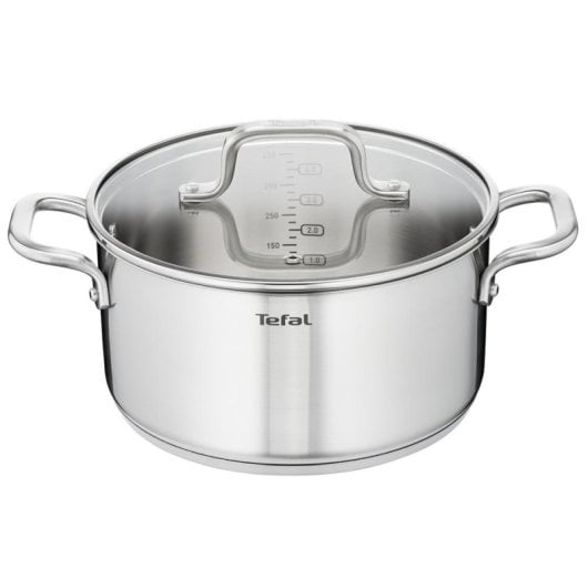Conjunto Cacerolas Tefal Virtuoso E492S7 Acero Inoxidable 4 Piezas