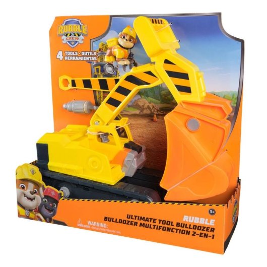 Vehículo de Juguete SPIN MASTER Rubble & Crew Excavadora Definitiva