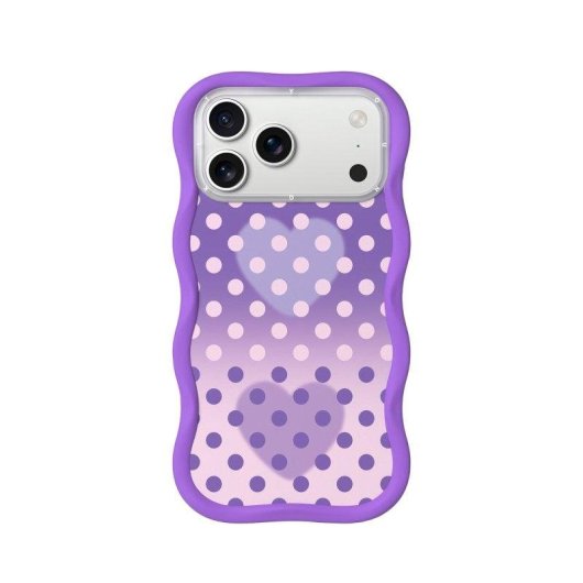 Cover Youngkit Wavy Silicone Lavanda Compatibile MagSafe per iPhone 17 Pro