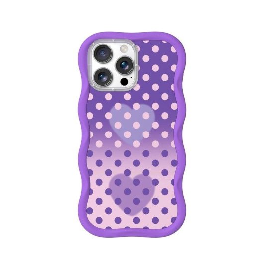 Youngkit Funda Wavy Silicone Lavande Compatible MagSafe pour iPhone 16 Pro Max