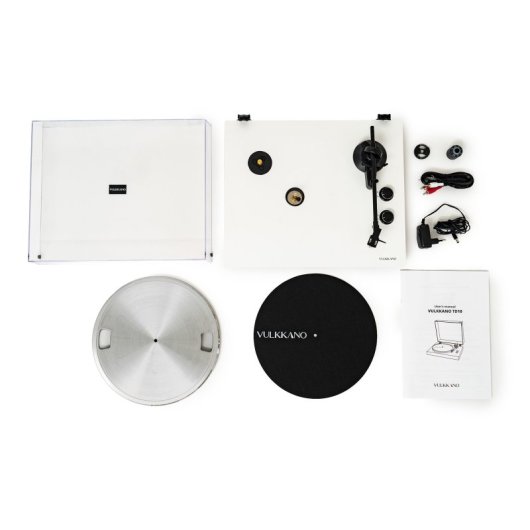 Tocadiscos Vulkkano TD10 Tracção por Correia Phono Integrado Audio-Technica