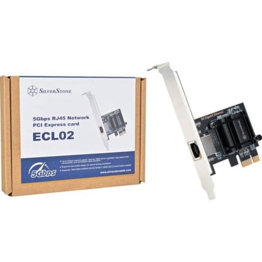Scheda di Rete SilverStone SST-ECL02 PCIe 3.0 5 Gbps Realtek RTL8126