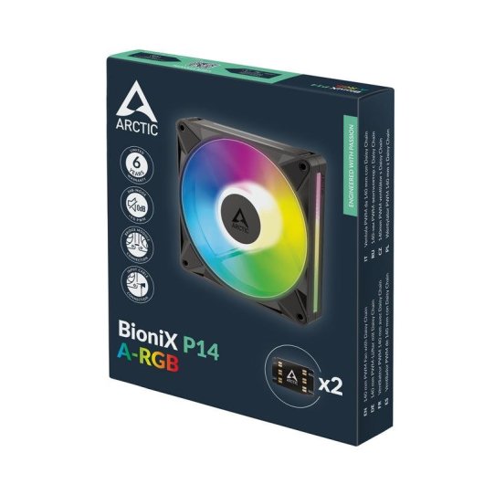 Kühlung Luft ARCTIC BioniX P14 A-RGB 140mm 400-2500 RPM LED RGB