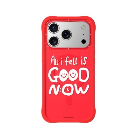 Cover Youngkit CH3 Coffee Time 2.0 Silicone Rossa Compatibile MagSafe per iPhone 17 Pro
