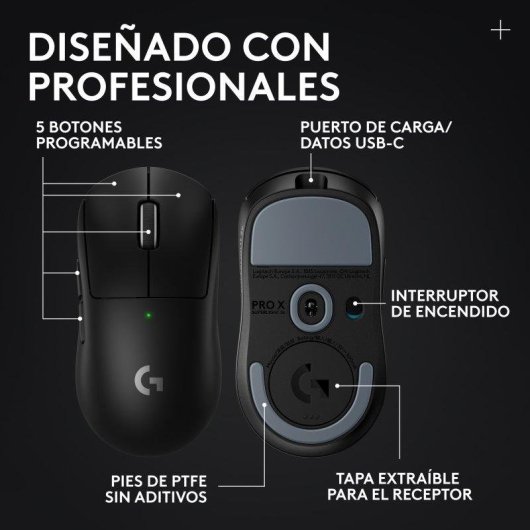 Souris Logitech G PRO X SUPERLIGHT 2c SE sans fil 44000 DPI compacte 53g