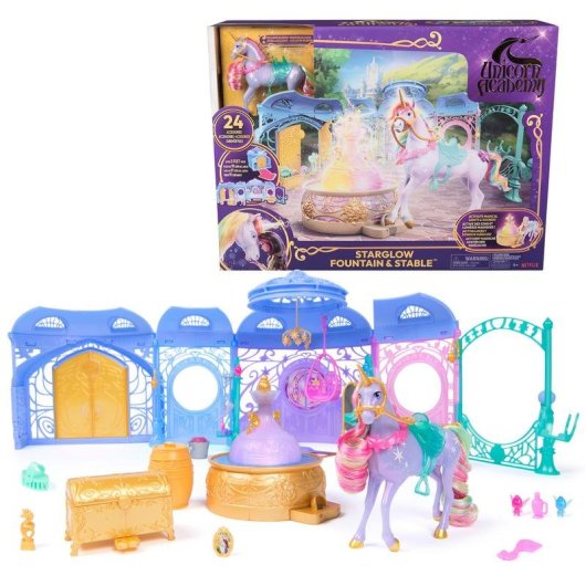 Set Spin Master Starglow Fountain & Stable Lumiere et Sons