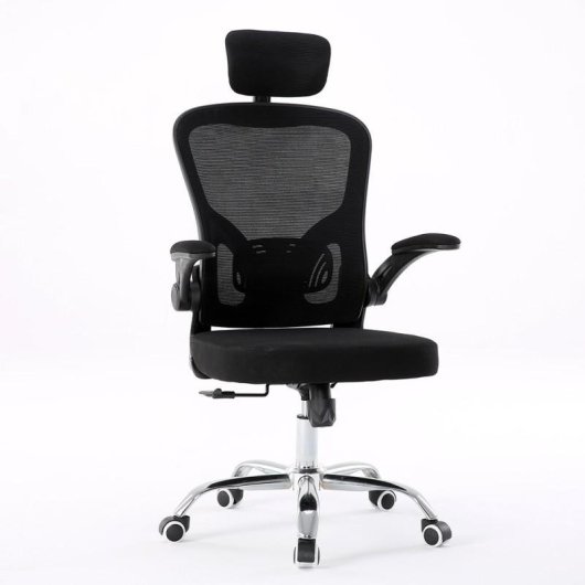 Silla de oficina ergonómica Topeshop Dory Negra malla