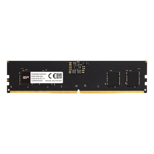 Mémoire RAM Silicon Power SP016GBLVU560F02 16GB 1x16GB DDR5 5600MHz CL46 ECC Unbuffered