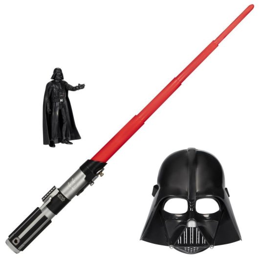 Figurine Hasbro Star Wars avec masque et sabre multicolore