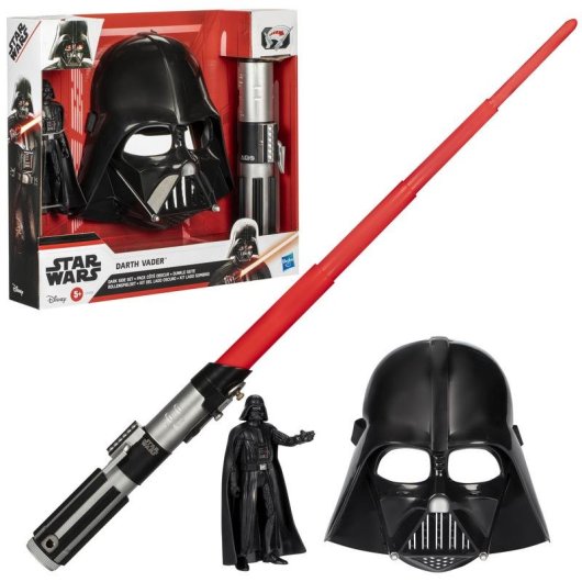 Figurine Hasbro Star Wars avec masque et sabre multicolore