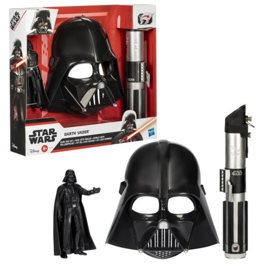 Figurine Hasbro Star Wars avec masque et sabre multicolore