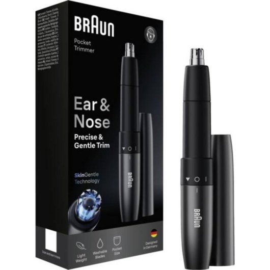 Depiladora de Precisión Braun EN 20 Inalámbrica Uso Facial y Nasal