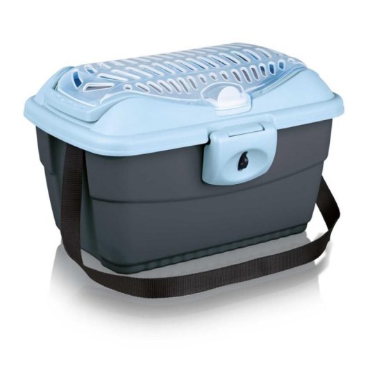 Transportín Rígido TRIXIE 39802 para Mascotas Pequeñas 2 kg Azul Gris
