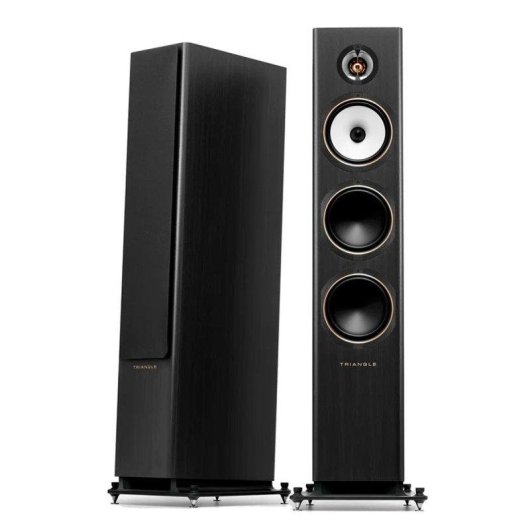 Altavoces Triangle suelo 130W 3 vías con bi-amplificación y acabados variados