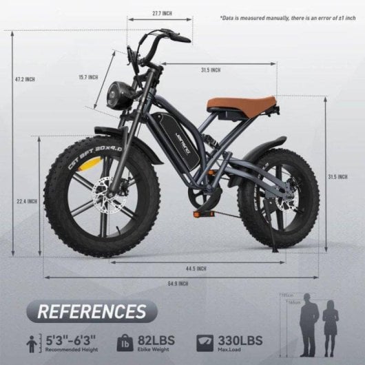 Vélo électrique Jansno X50 Puissance 1000W Autonomie 80 km