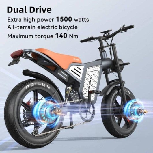 Velo electrique Jansno X60 Double moteur 750 W x 2
