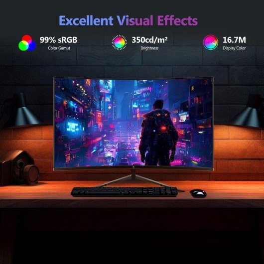Monitor Z-Edge UG27 27" FullHD 200Hz VA Curvo FreeSync HDR10 1ms