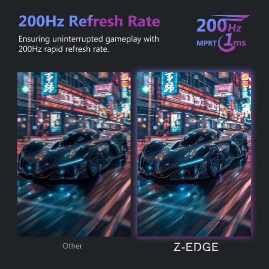 Monitor Z-Edge UG27 27" FullHD 200Hz VA Curvo FreeSync HDR10 1ms