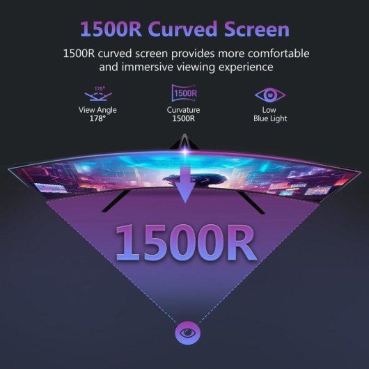 Monitor Z-Edge UG27 27" FullHD 200Hz VA Curvo FreeSync HDR10 1ms