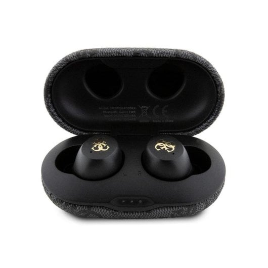 Auriculares Guess TWS ENC sem fios Bluetooth com estojo de carga preto