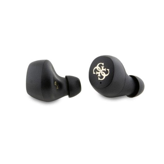 Auriculares Guess TWS polipiel 4G ENC sem fios com estojo de carregamento castanho