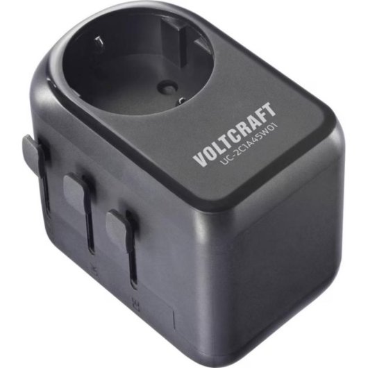 Chargeur USB Voltcraft 45W Fast Charge 3 Ports USB-C USB-A