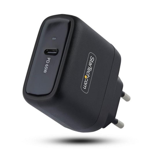 Cargador StarTech USB-C GaN 65W Portátil Negro