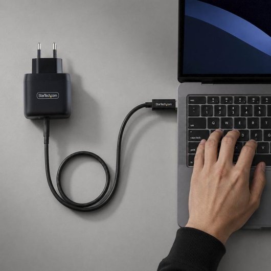 Cargador StarTech USB-C GaN 65W Portátil Negro