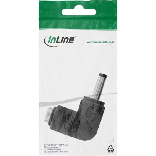 Adattatore DC InLine 26899B 90 deg 12 V 2 A