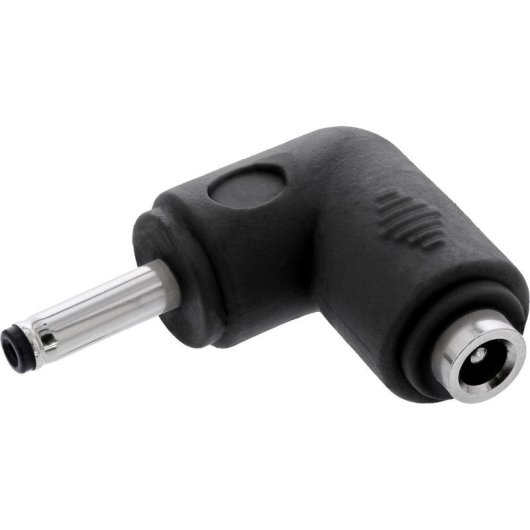 Adaptador DC Angulado 90° InLine 12V 2A Negro