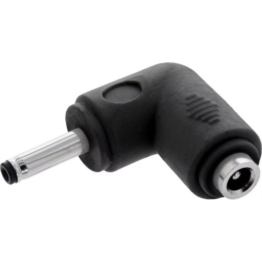 Adaptador DC Angulado 90° InLine 12V 2A Negro