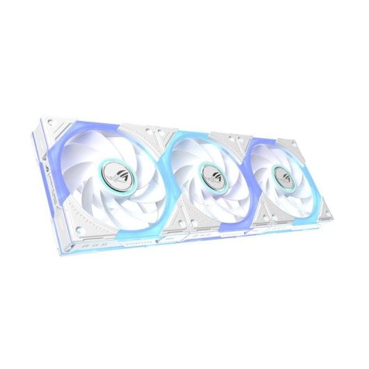 Kühlung Luft ASUS ROG 120mm ARGB Reverse Fan White Edition Dreierpack