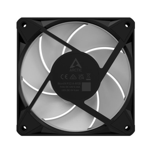 Raffreddamento Aria Arctic 120mm BioniX P12 A-RGB PWM LED Catena