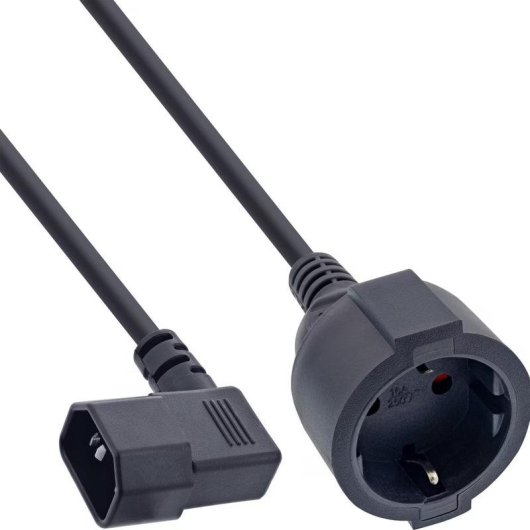 Cable de alimentación InLine C14 a Schuko 2 metros 10 A