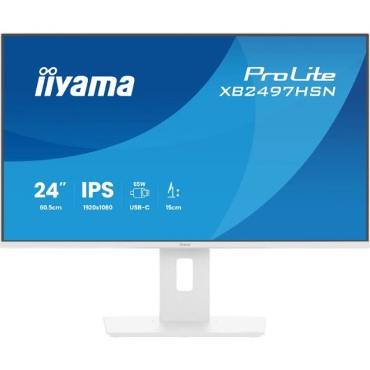 Monitor PC iiyama ProLite XB2497HSN-W1 23,8" FullHD 100Hz IPS USB-C Altoparlanti Regolazione Altezza