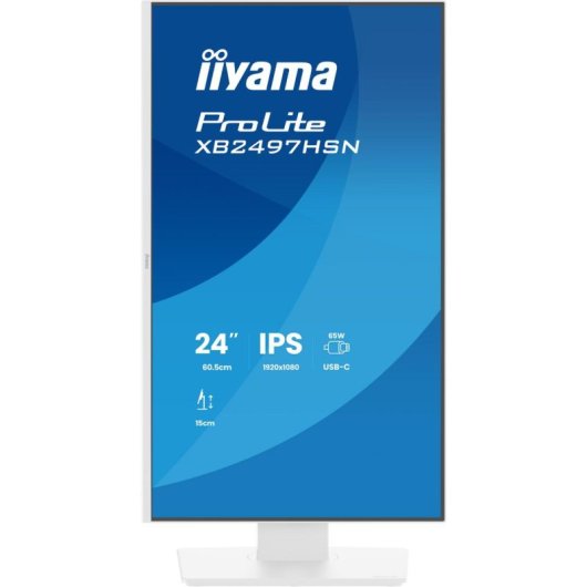 Monitor PC iiyama ProLite XB2497HSN-W1 23,8" FullHD 100Hz IPS USB-C Altoparlanti Regolazione Altezza