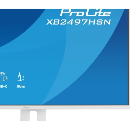 Monitor PC iiyama ProLite XB2497HSN-W1 23,8" FullHD 100Hz IPS USB-C Altoparlanti Regolazione Altezza