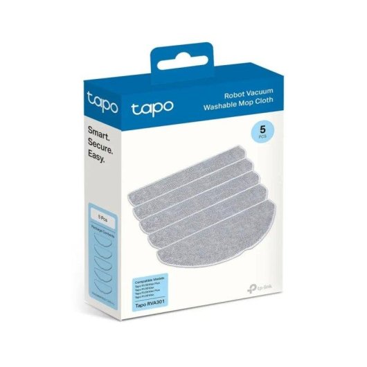 Pad Mop TP-Link Tapo RVA301 Grigio Pack 5 Compatibile RV30 Max Plus