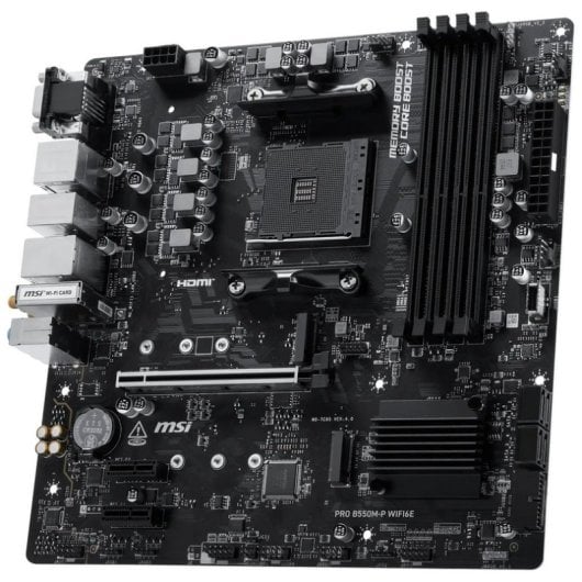 Carte mère MSI B550M-P WiFi6E AMD B550 AM4 DDR4 Micro ATX Bluetooth WLAN