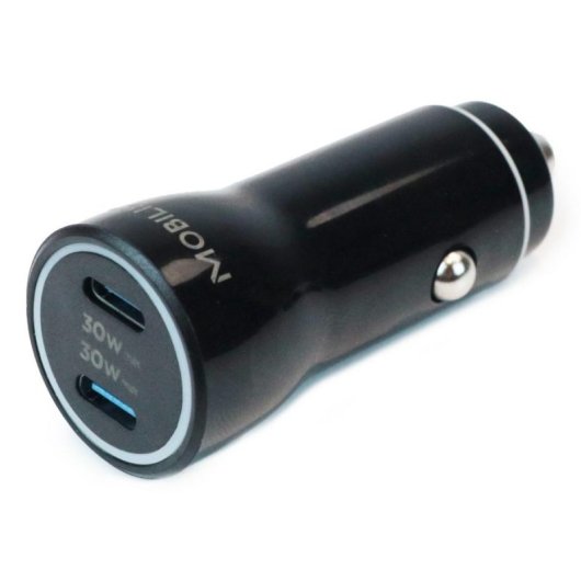 Carregador de automovel Mobilis 020022 GaN 60W 2 USB-C
