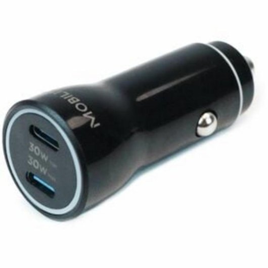 Carregador de automovel Mobilis 020022 GaN 60W 2 USB-C
