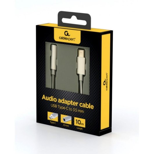 Cable Gembird A-CM-3.5F-01 USB-C vers jack 3,5 mm 0,1 m