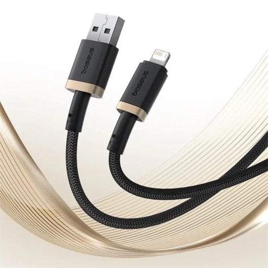 Cable Lightning a USB Baseus 1 m Negro