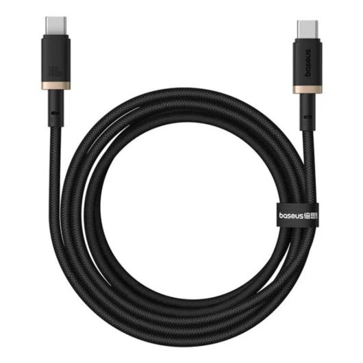 Cable USB-C Baseus Dura Series Carga Rápida 2 m USB 2.0 Negro/Dorado