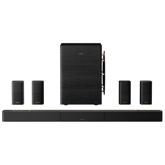 Barra de sonido Ultimea Skywave X100 9.1.6 1500W Bluetooth HDMI eARC THX subwoofer inalámbrico