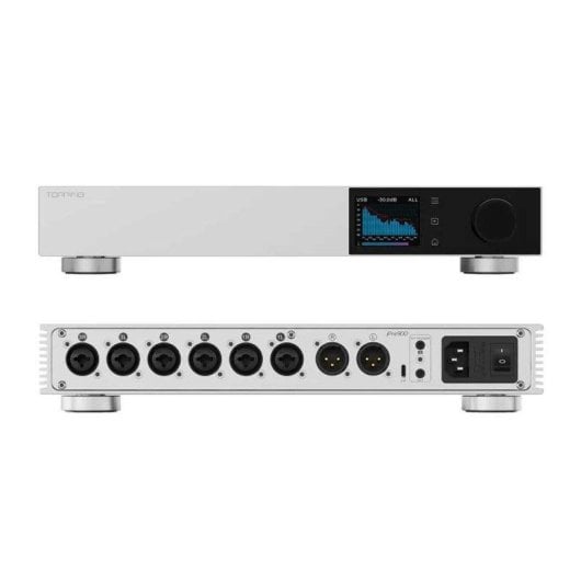 Pré-amplificador Topping PRE900 0W RMS Entradas XLR RCA Controlo Volume R2R